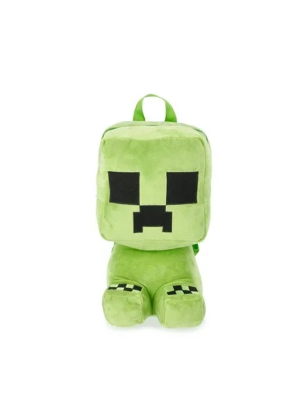 Minecraft Unisex Kids Plush Creeper Backpack,‎ Green